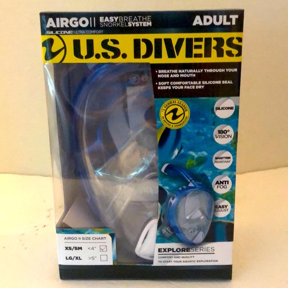 U.S. Divers Silicone Full Face Mask Size Adult - Picture 1 of 11